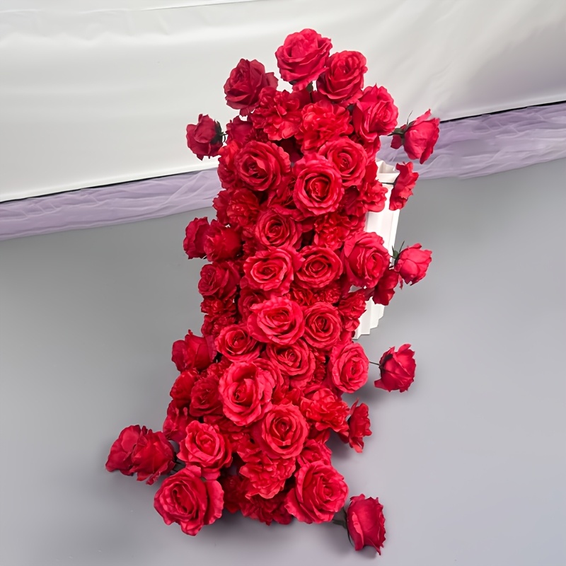 Outdoor Power For Wedding - [Romantik Gül Çiçek Kemeri] Zarif Kırmızı