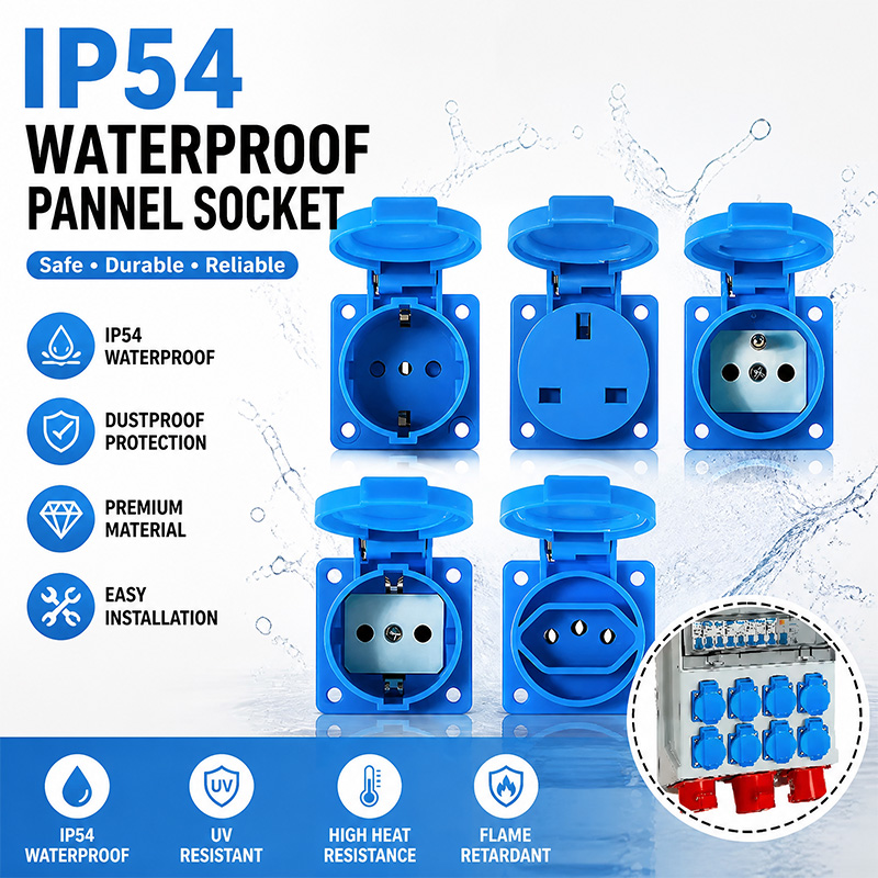 Outdoor Power Parts - IP54 16A Su Geçirmez Endüstriyel Panel