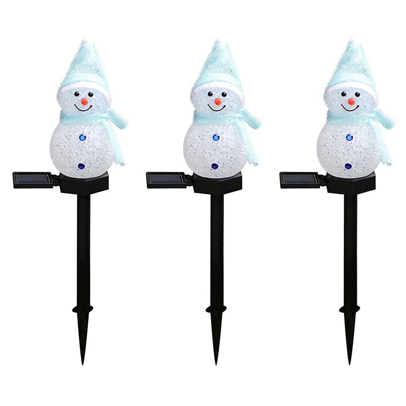 Outdoor Solar Power Xmas Lights - ABGG-3X Kar Adam Güneş Enerjili Işıklar,