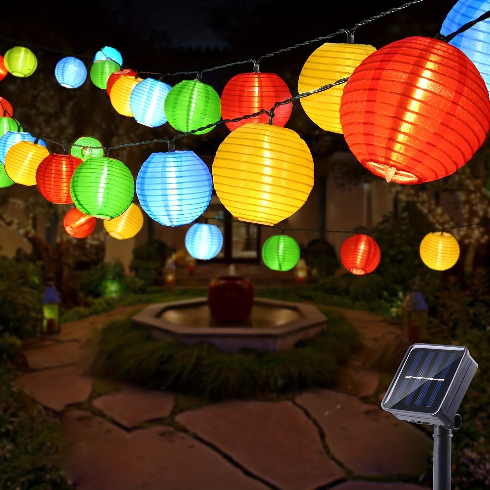 Outdoor Power For Wedding - LED Güneş Fener Dize Işıklar Açık