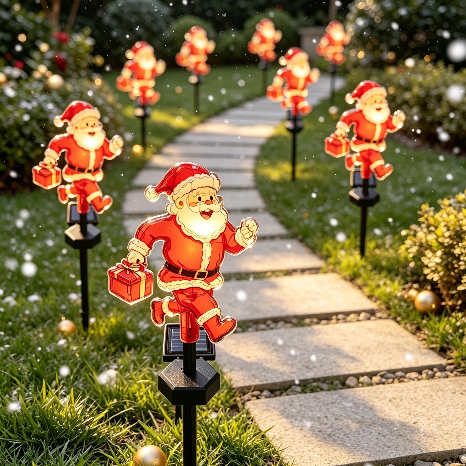 1 Adet Noel Baba Bahçe Yolu La - Outdoor Solar Power Xmas Lights incelemesi ve fiyatı