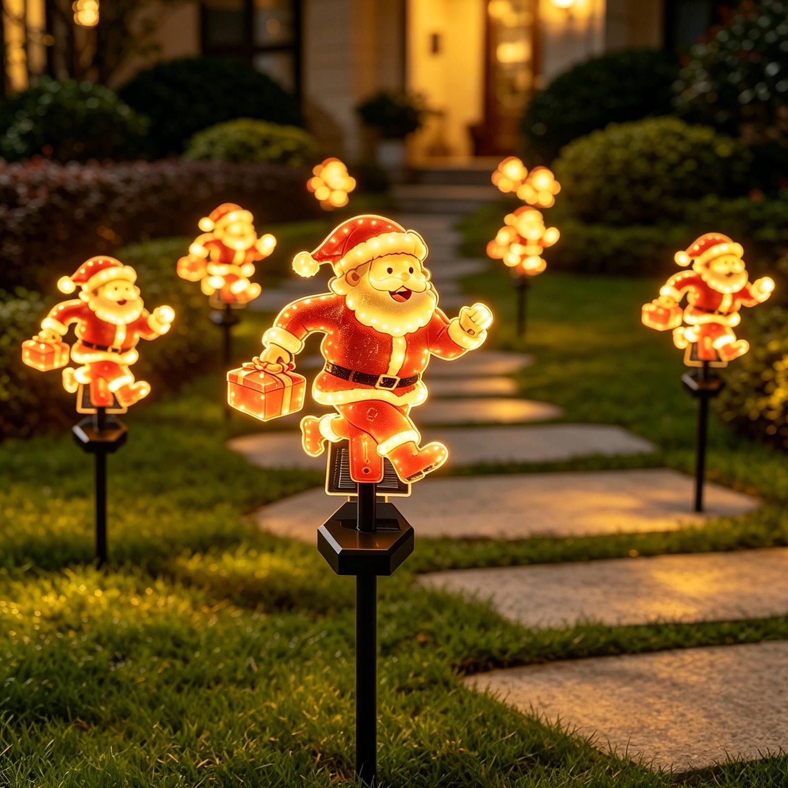 1 Adet Noel Baba Bahçe Yolu La - Outdoor Solar Power Xmas Lights incelemesi ve fiyatı