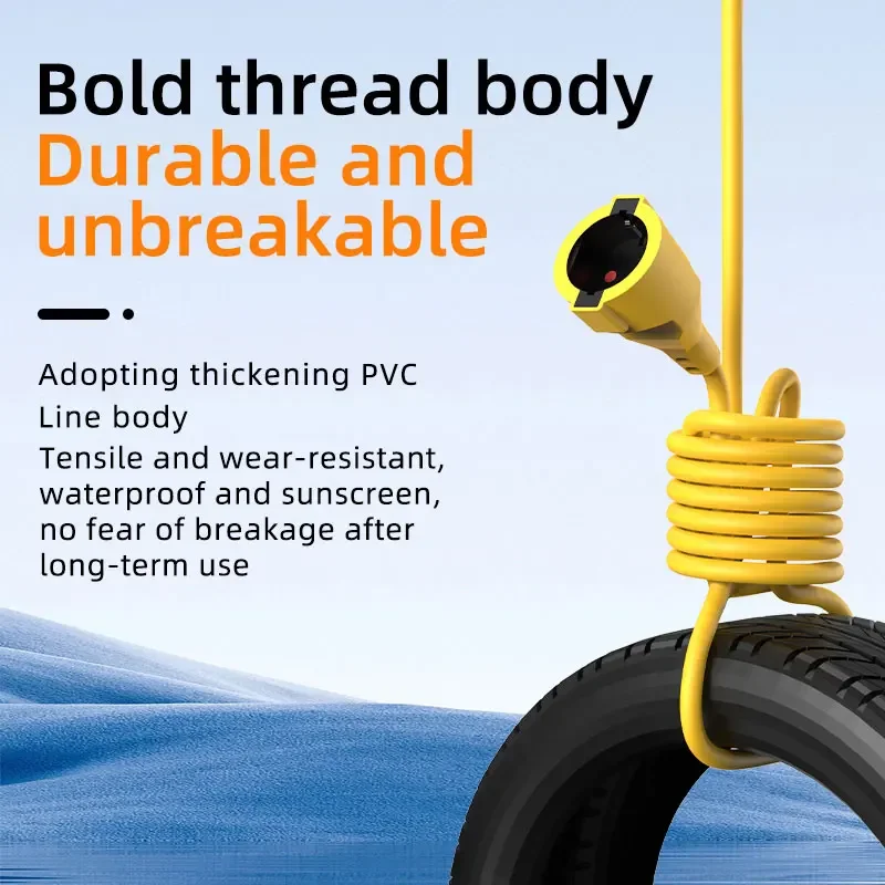 16A EU Schuko Prizli Çoklu Pri - Outdoor Power Extension Cord incelemesi ve fiyatı
