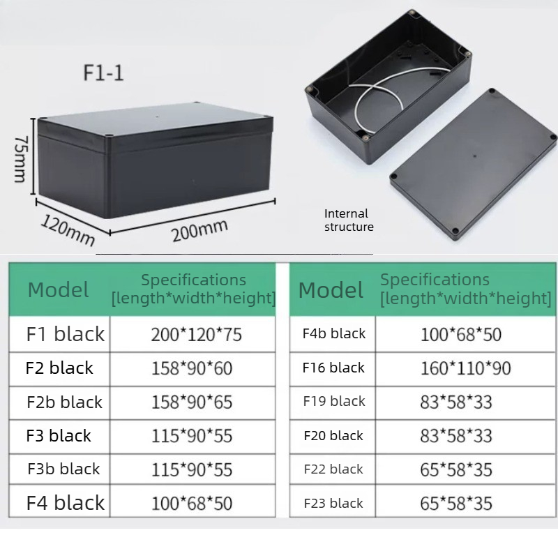 Tip F Siyah Su Geçirmez Bağlan - Outdoor Power Supply Box incelemesi ve fiyatı
