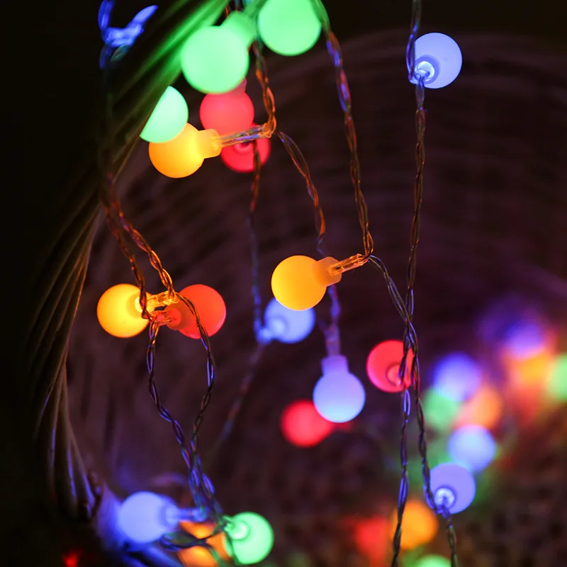 10M USB/pil gücü topu LED dize - Outdoor Power For Wedding incelemesi ve fiyatı