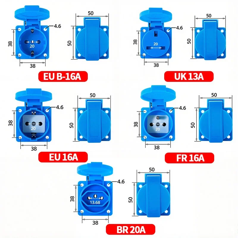 IP54 16A Su Geçirmez Endüstriy - Outdoor Power Parts incelemesi ve fiyatı