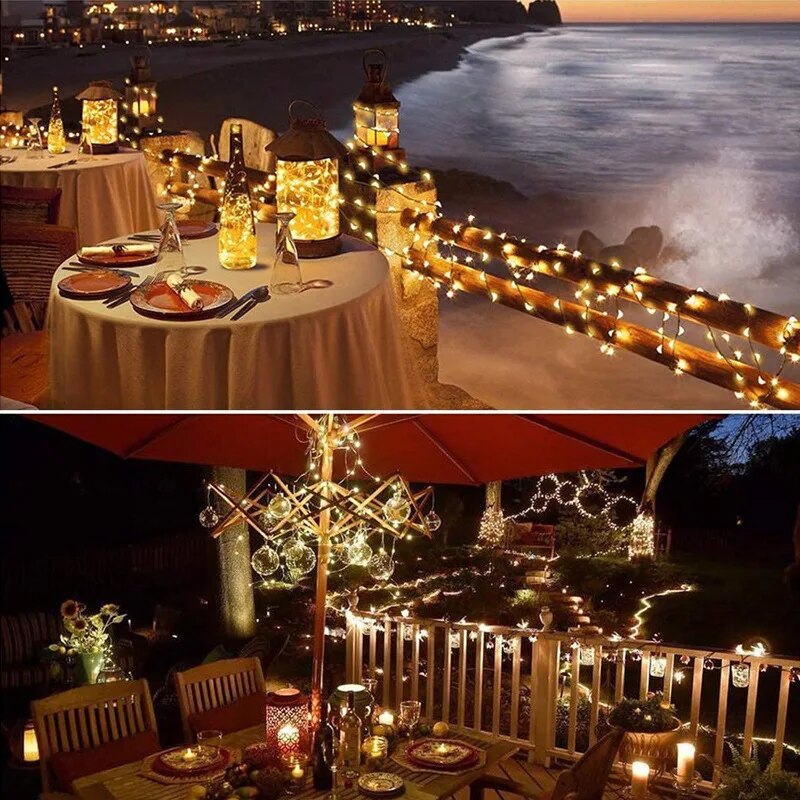 100 LED güneş peri su geçirmez - Outdoor Power For Wedding incelemesi ve fiyatı
