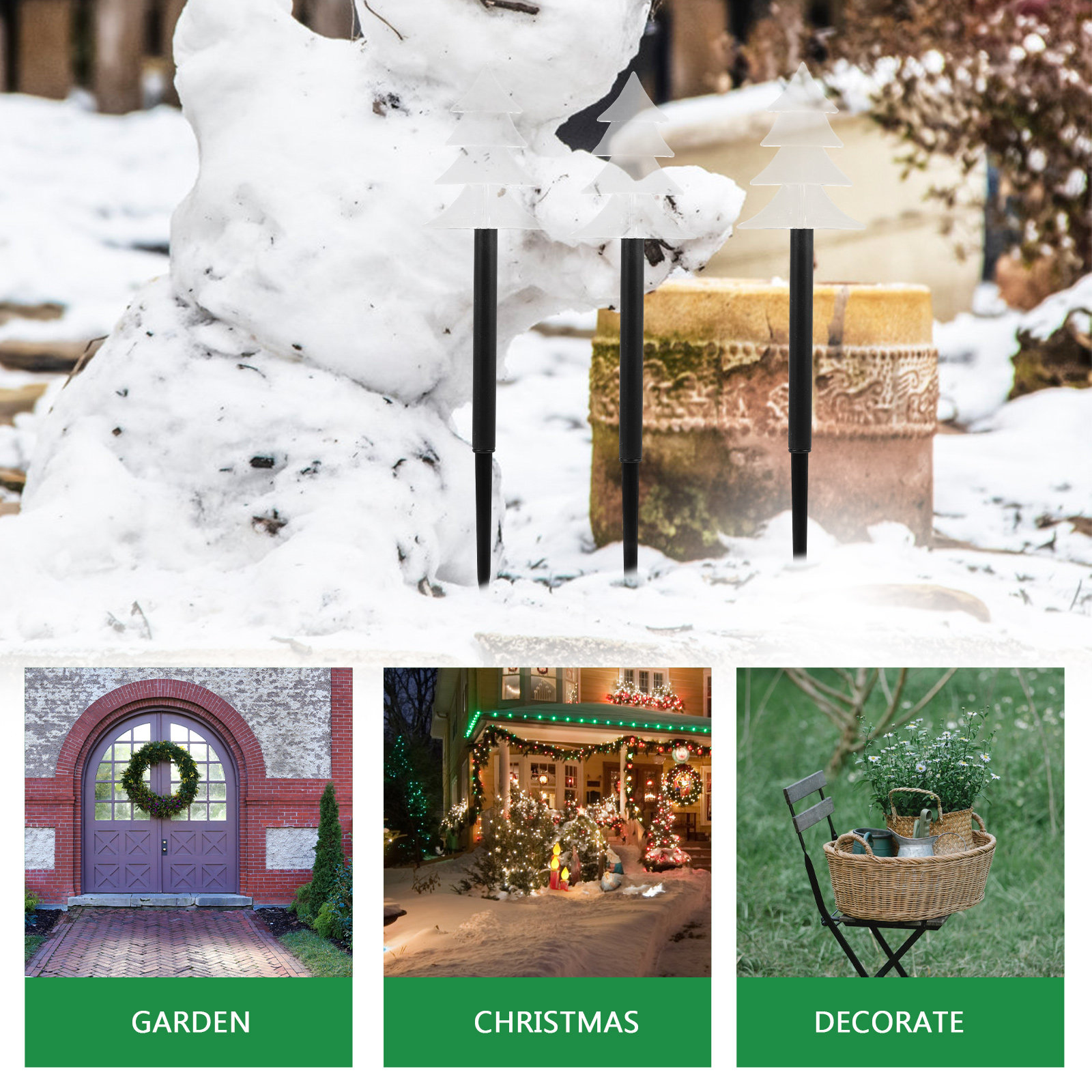 5 Adet Yaratıcı Işık Aksesuarl - Outdoor Solar Power Xmas Lights incelemesi ve fiyatı
